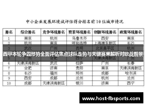 西甲本轮争四形势全面评估焦点球队走势与关键赛果解析对欧战前景